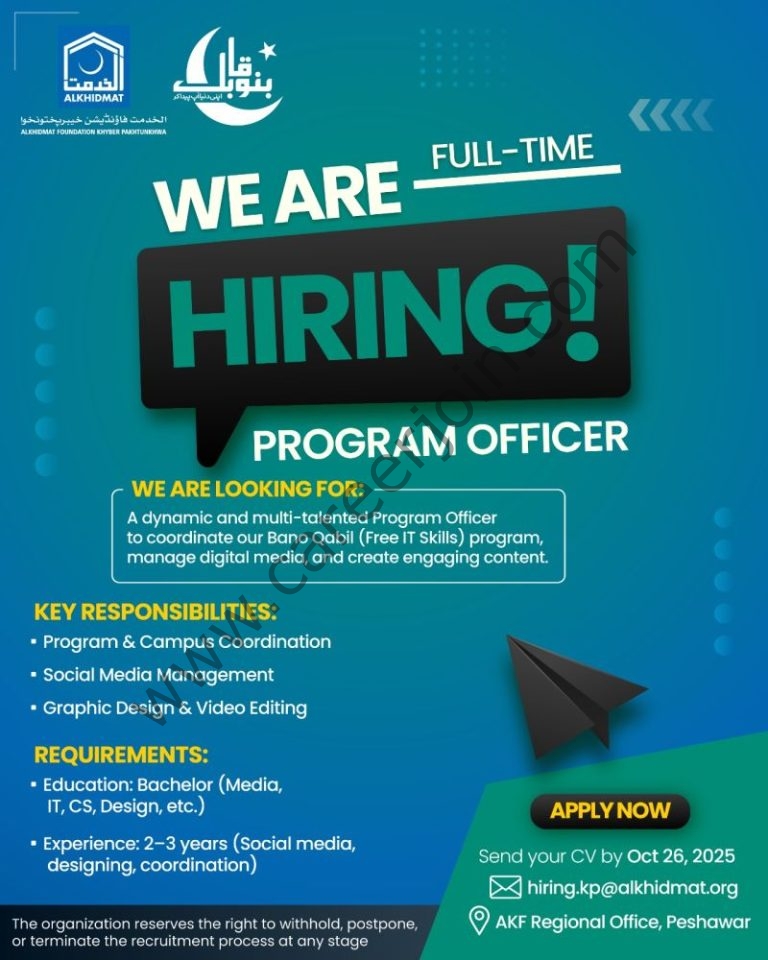 Alkhidmat Foundation Pakistan Jobs Program Officer 4 Alkhidmat Foundation 3 768x960 1