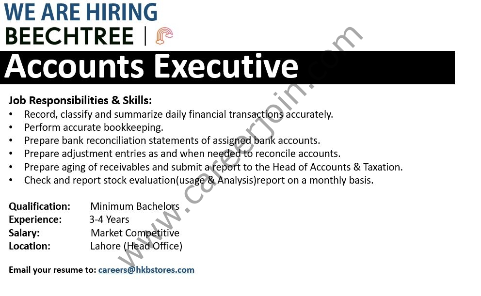 Beechtree Jobs Accounts Executive 4 Beechtree 1 1