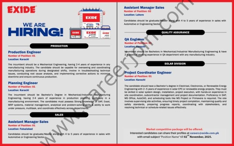 Exide Pakistan Limited Jobs October 2025 4 Exide Pakistan 768x480 1