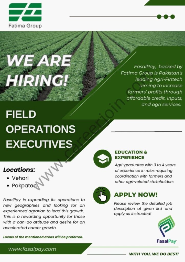 Fasal Pay Jobs Field Operations Executives 4 Fatima Group 768x1087 2