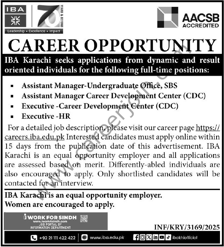 IBA Karachi Jobs 12 October 2025 Express Tribune
