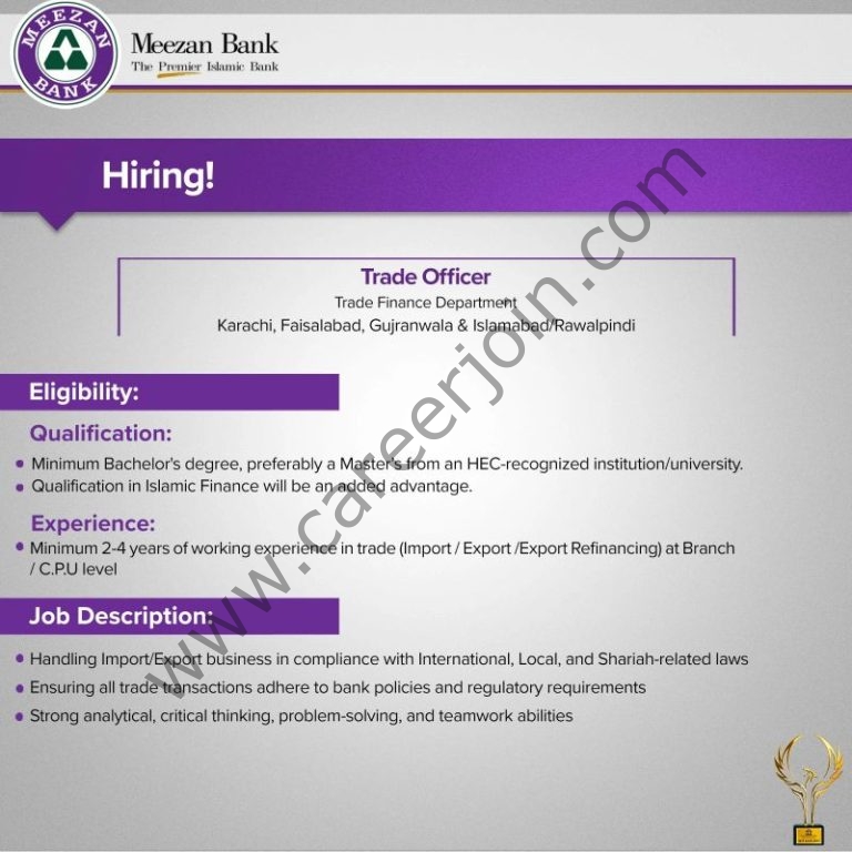 Meezan Bank Limited Jobs October 2025: 4 Meezan Bank 1 768x768 1