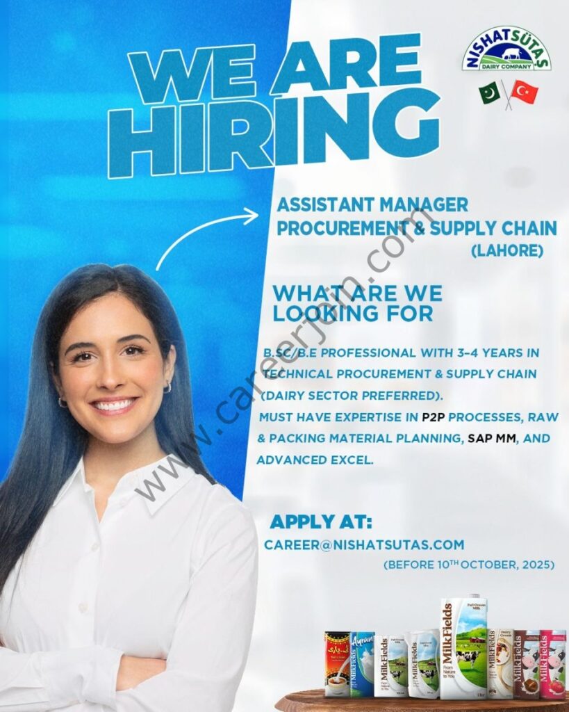 Nishat Sutas Dairy Company Jobs Assistant Manager Procurement & Supply Chain 4 Nishat Sutas 960x1200 3