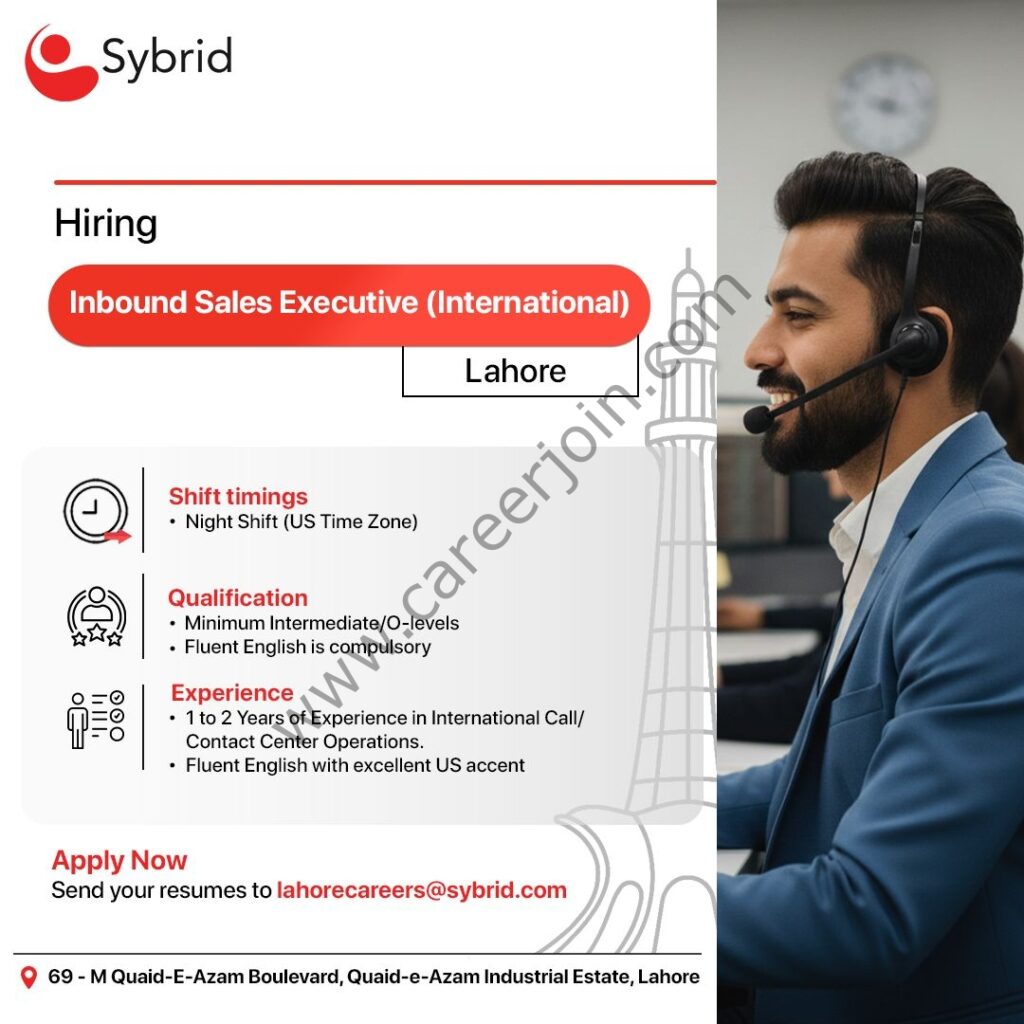 Sybrid Pvt Ltd Jobs Inbound Sales Executives 4 Sybrid Pvt Ltd