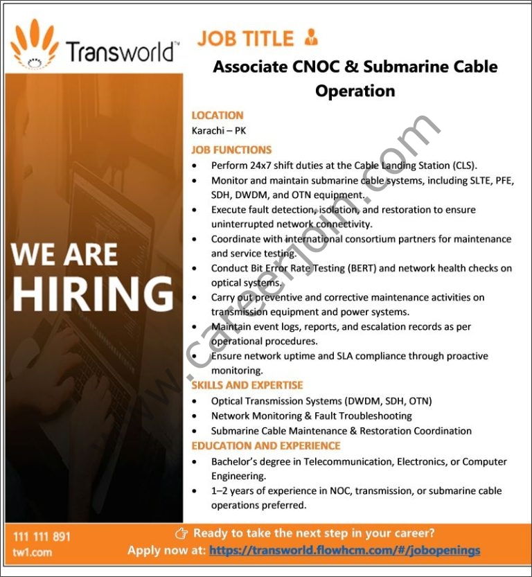 Transworld Associates Jobs Associate CNOC & Submarine Cable Operations 4 TRansworld Associates 768x833 1