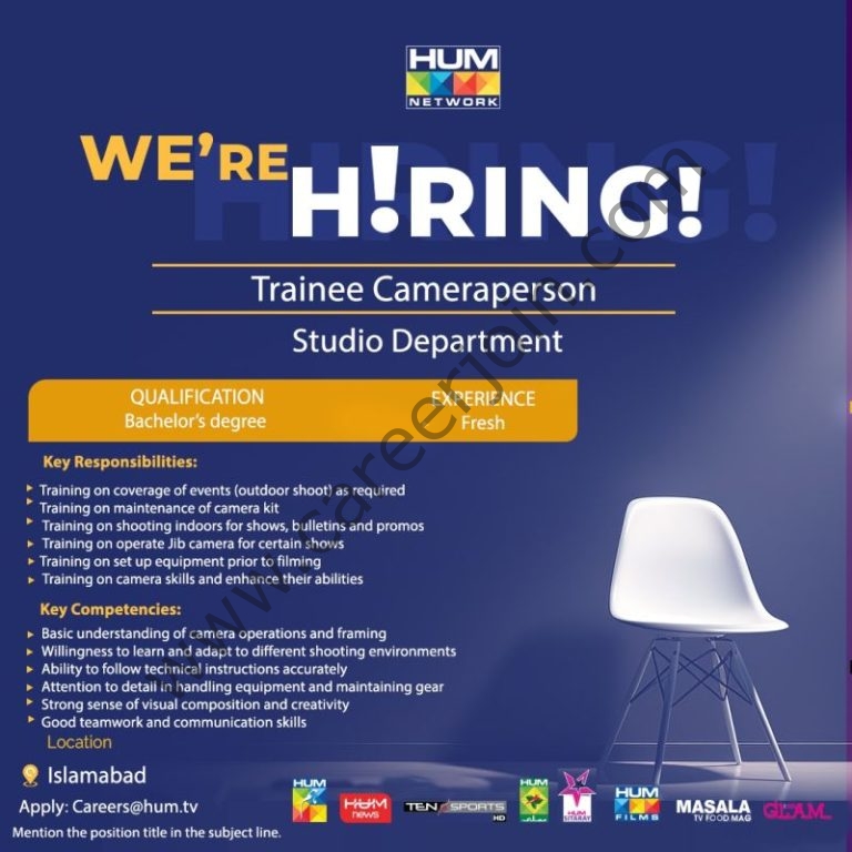 HUM TV Network Jobs November 2025 5 HUM TV 2 768x768 1