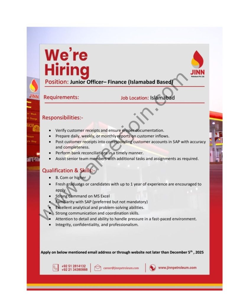 JINN Petroleum Pvt Ltd Jobs Junior Officer Finance 4 JIN Petroleum 768x994 1