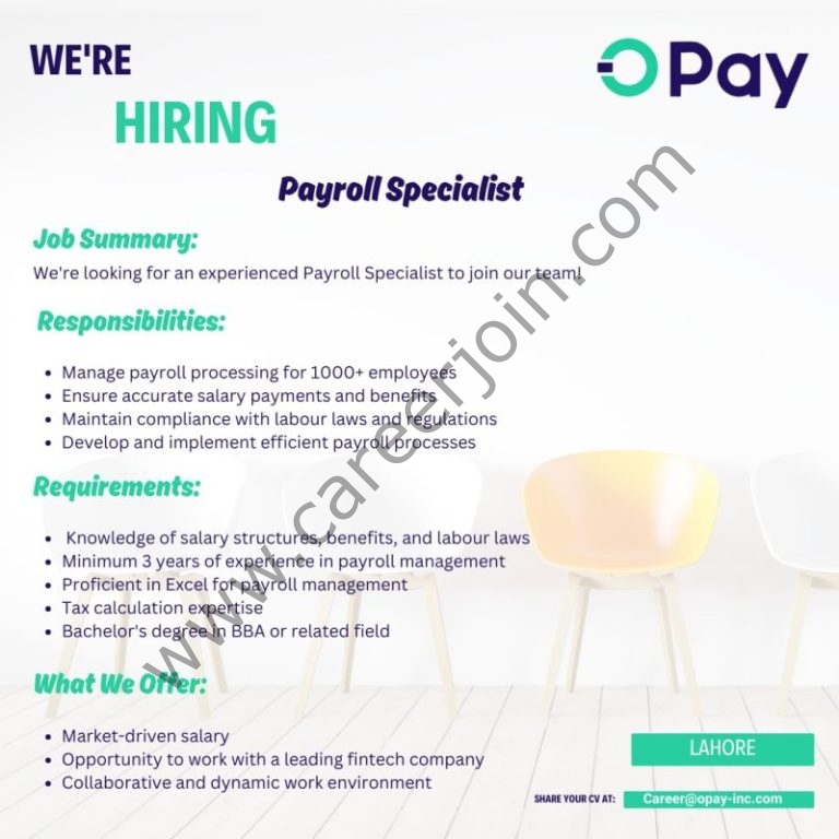 OPay Inc Jobs Payroll Specialist 4 OPAY 768x768 1