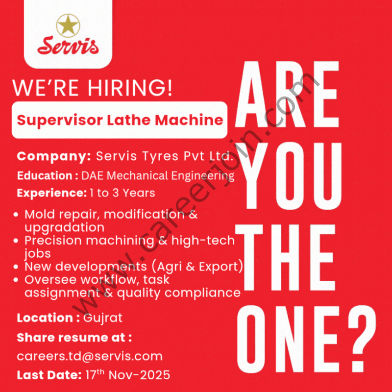 Service Industries Limited Jobs November 2025 5 Servis 1
