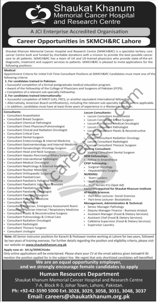 Shaukat Khanum Hospital Jobs 02 November 2025 Dawn 631x1200 1