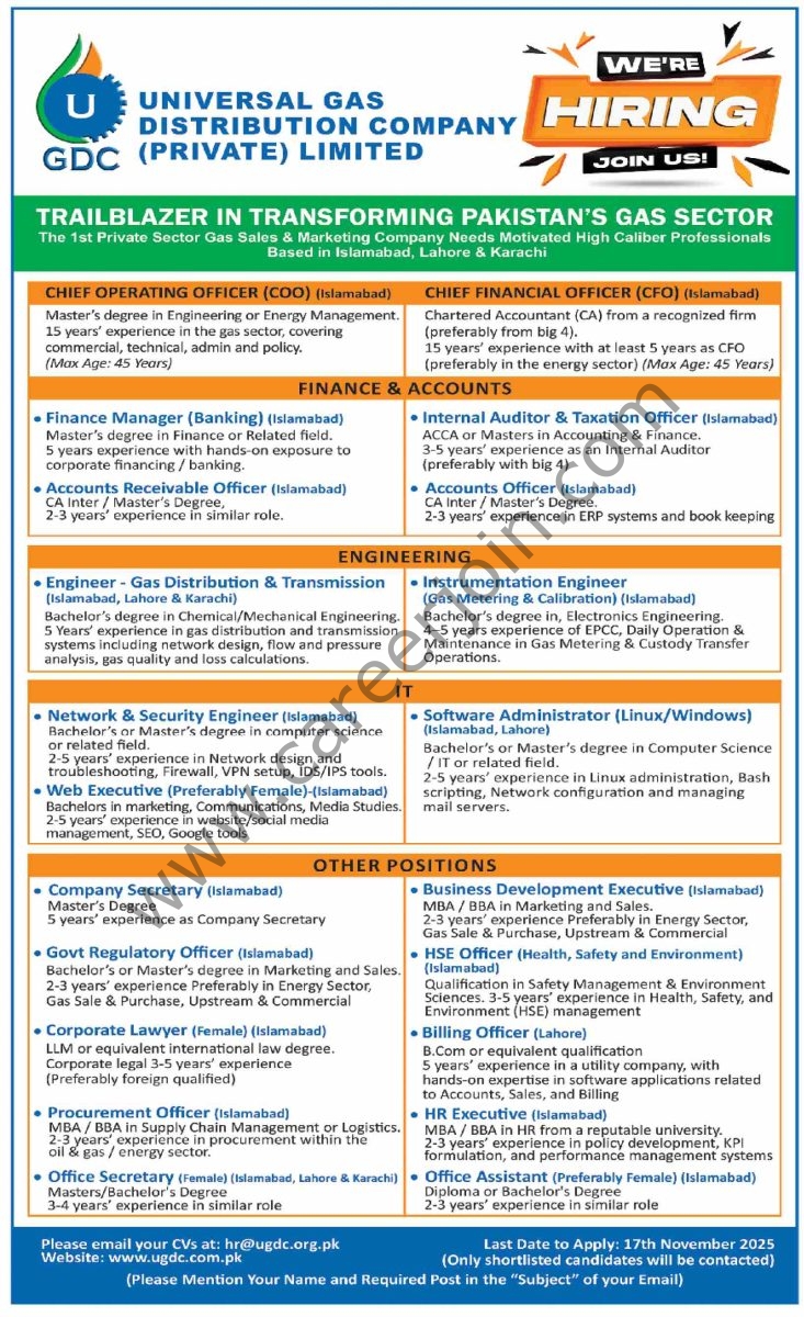 Universal Gas Distribution Co Pvt Ltd Jobs 09 November 2025 Dawn 733x1200 1