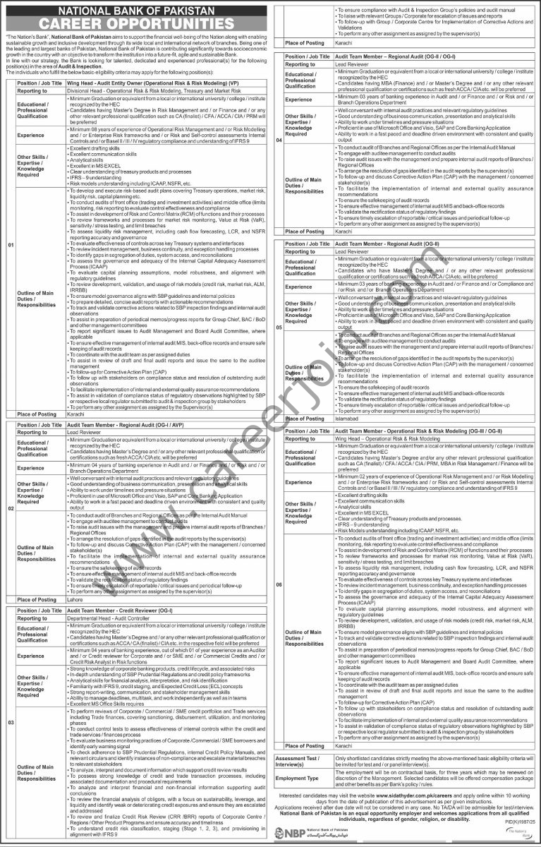 National Bank of Pakistan NBP Jobs 07 December 2025 Express Tribune 767x1200 1