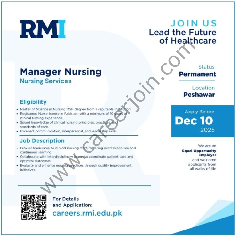 Rehman Medical Institute RMI Jobs Manager Nursing 4 RMI 768x768 1