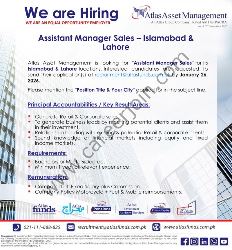 Atlas Asset Management Jobs Assistant Manager Sales 4 Atlas Asset 1