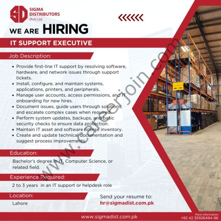 Sigma Distributors Pvt Ltd Jobs IT Support Executive 4 SIgma Distributors 768x768 1