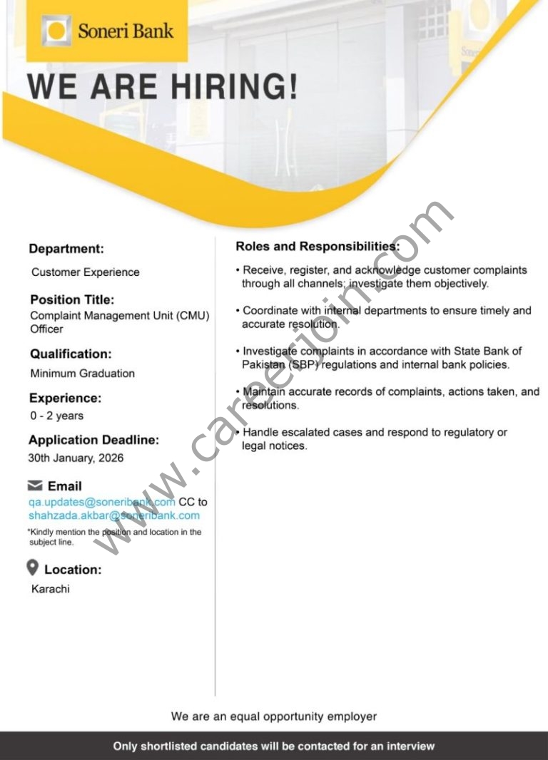 Soneri Bank Limited Jobs Complaint Management Unit Officer 4 Soneri Bank 2 768x1066 1