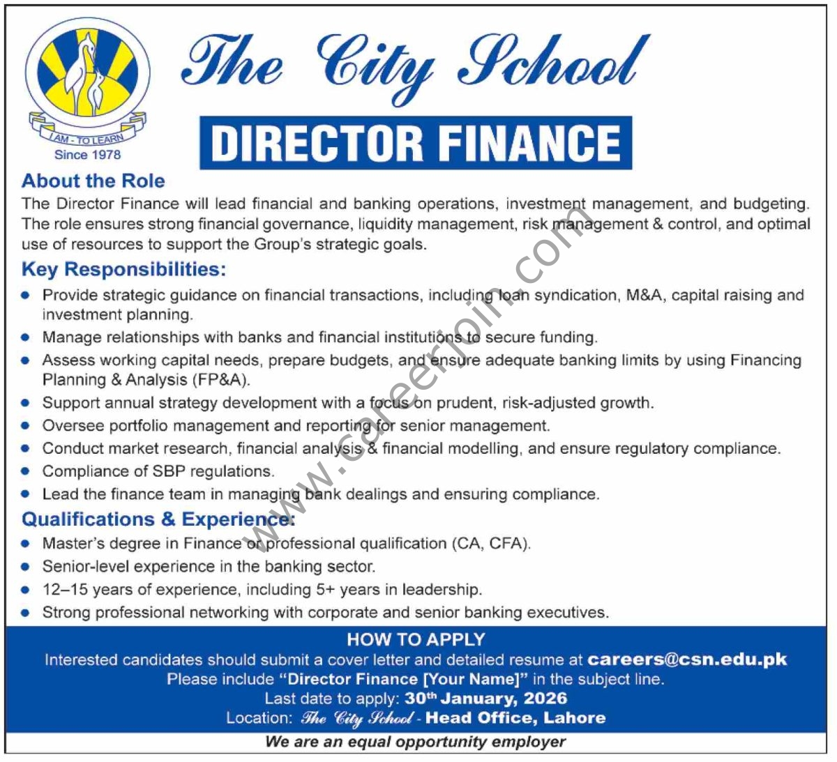 The City School Jobs Director Finance 4 The City School Jobs 25 January 2026 Dawn 1200x1093 1