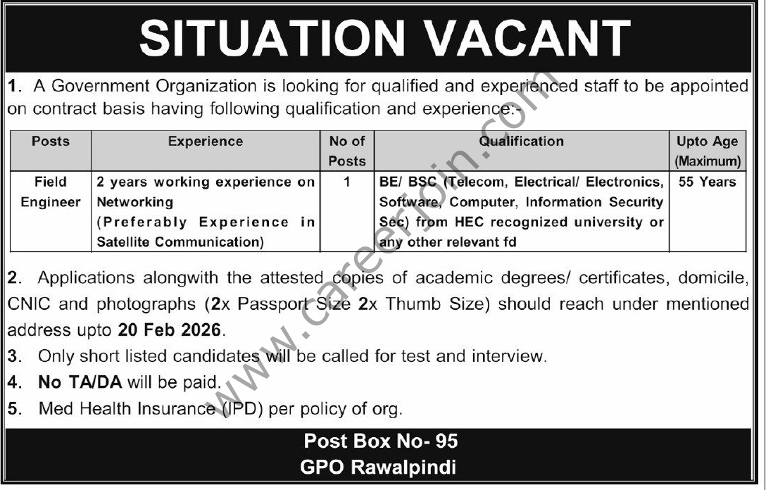 Government Organization Jobs 12 February 2026 Express Tribune