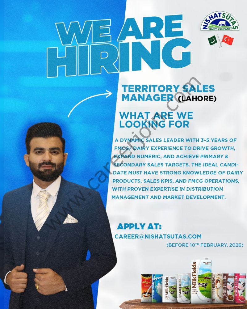 Nishat Sutas Dairy Company Jobs Territory Sales Manager 4 NIshat Sutas