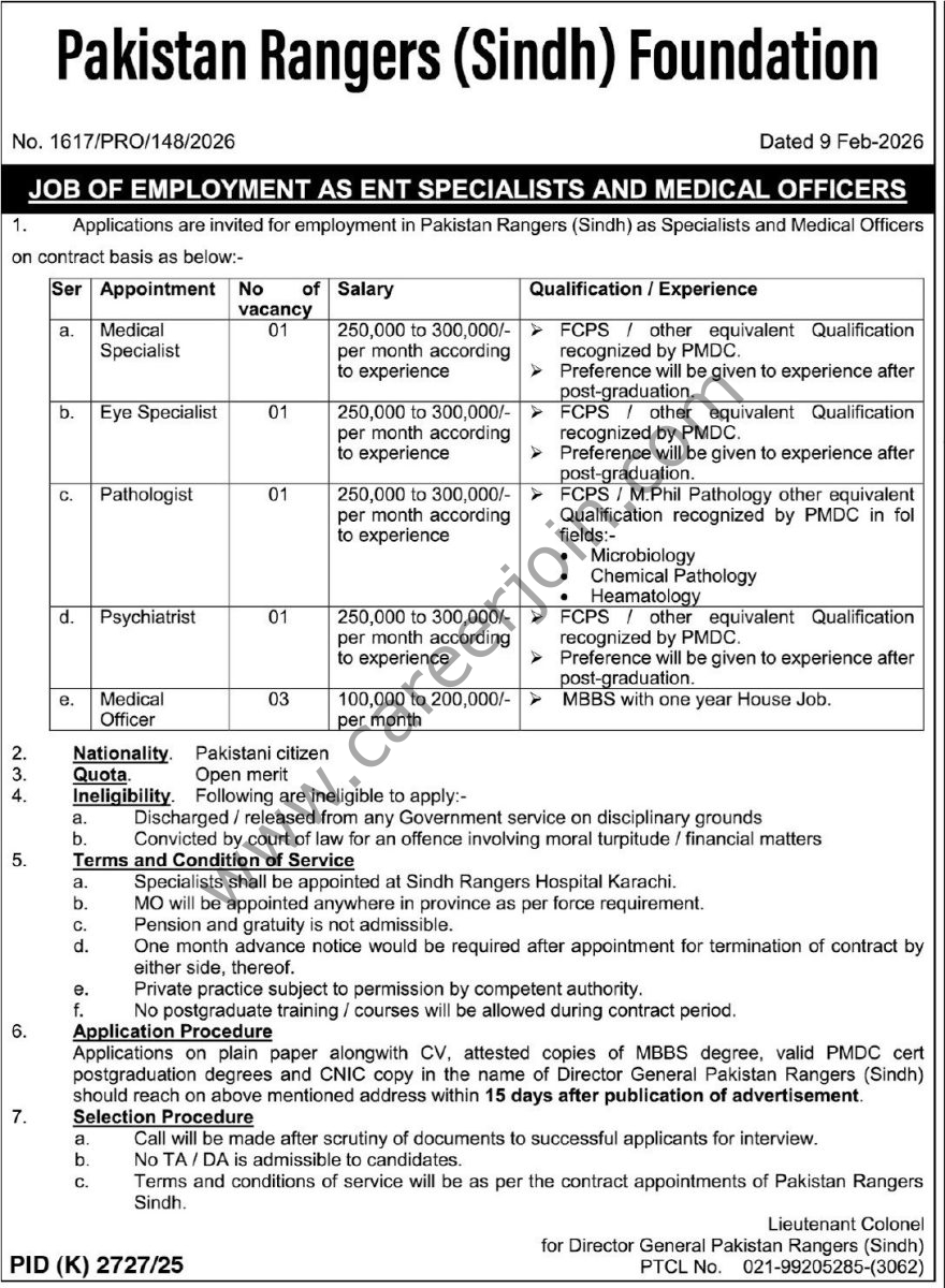 Pakistan Rangers Sindh Foundation Jobs 11 February 2026 Express Tribune 880x1200 1