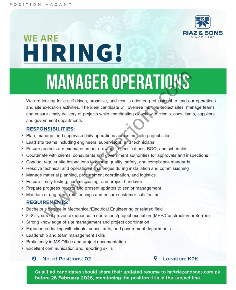 Riaz & Sons Jobs February 2026 5 Riaz Sons 1
